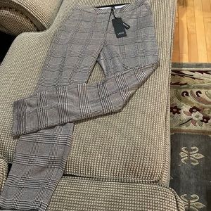 Yest brown plaid loose pants (sz 10)